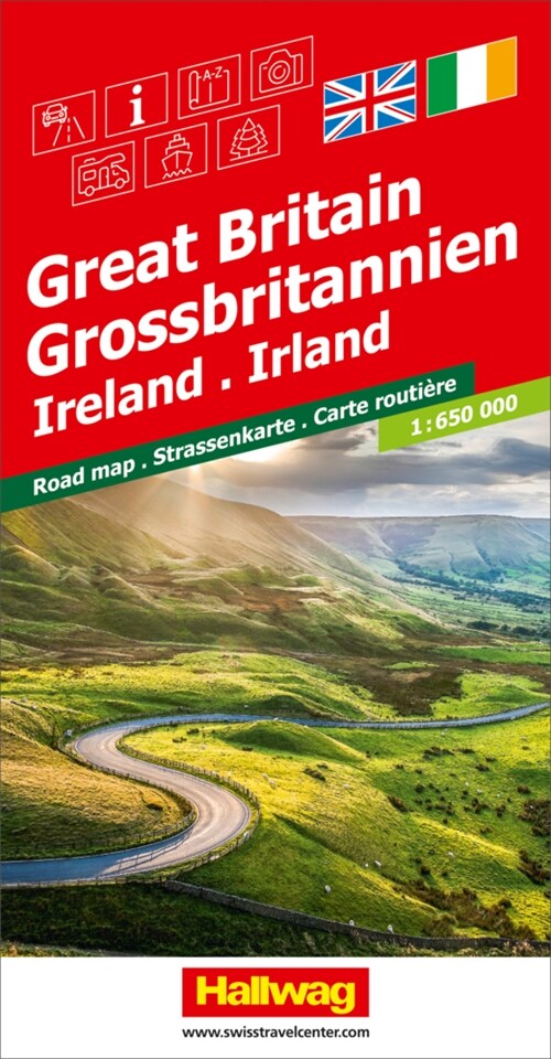 Grossbritannien, Irland, Strassenkarte 1:650000 (Sheet Map)