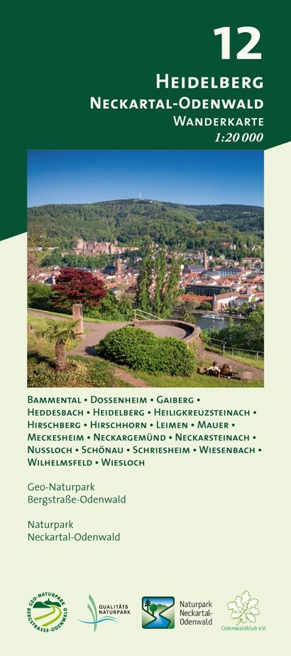 Blatt 12, Heidelberg - Neckartal-Odenwald (Sheet Map)