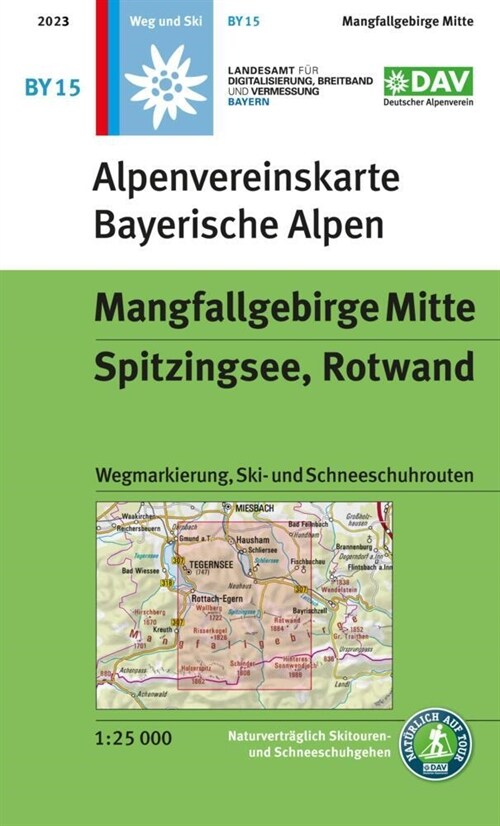 Mangfallgebirge Mitte, Spitzingsee, Rotwand (Sheet Map)