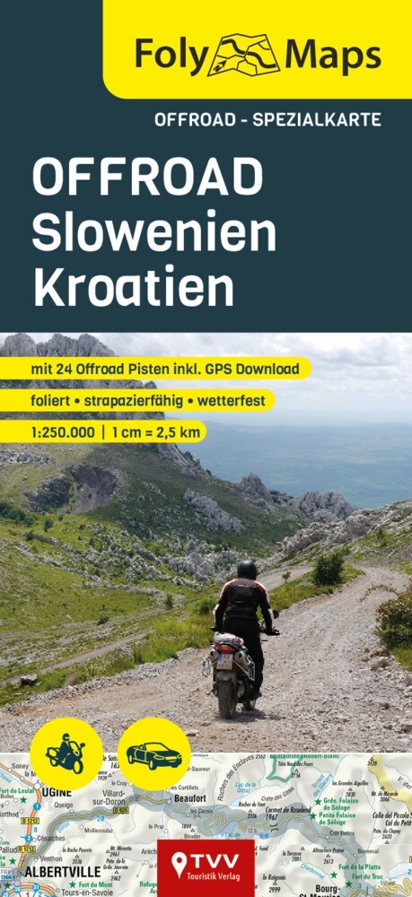 FolyMaps OFFROAD Slowenien Kroatien 1:250 000 (Sheet Map)