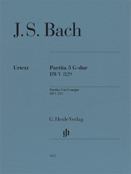 Johann Sebastian Bach - Partita Nr. 5 G-dur BWV 829 (Sheet Music)
