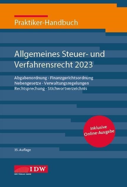 Praktiker-Handbuch Allgemeines Steuer-und Verfahrensrecht 2023, m. 1 Buch, m. 1 E-Book (WW)