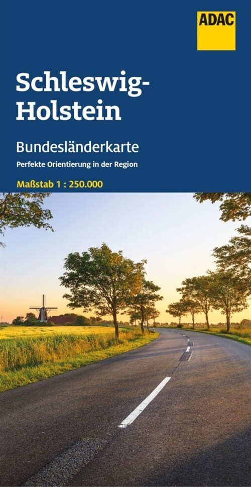 ADAC Bundeslanderkarte Deutschland 01 Schleswig-Holstein 1:250.000 (Sheet Map)