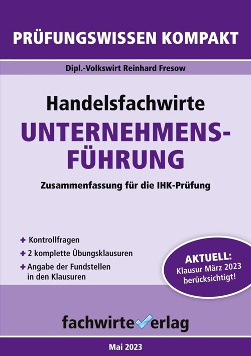 Handelsfachwirte: Unternehmensfuhrung (Paperback)