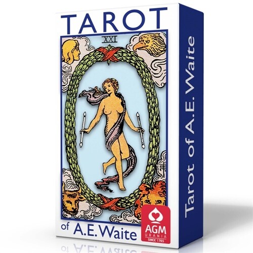 Tarot of A.E. Waite (Blue Edition, Mini, GB), m. 1 Buch, m. 78 Beilage (Book)