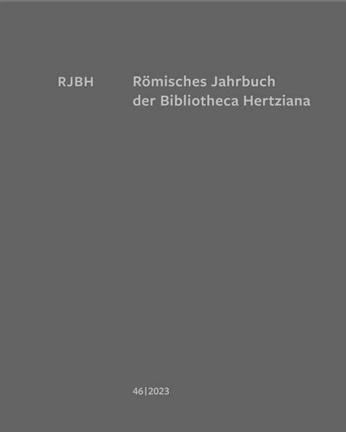Romisches Jahrbuch der Bibliotheca Hertziana (Hardcover)