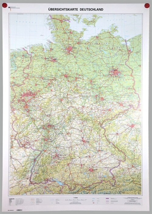 Ubersichtskarte Deutschland 1:750000 (Sheet Map)