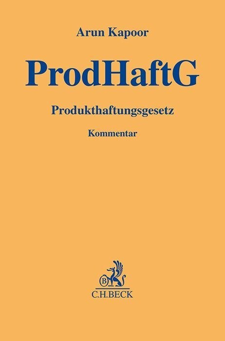 Produkthaftungsgesetz (Hardcover)