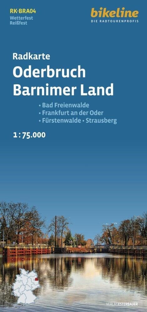 Radkarte Oderbruch Barnimerland (Sheet Map)