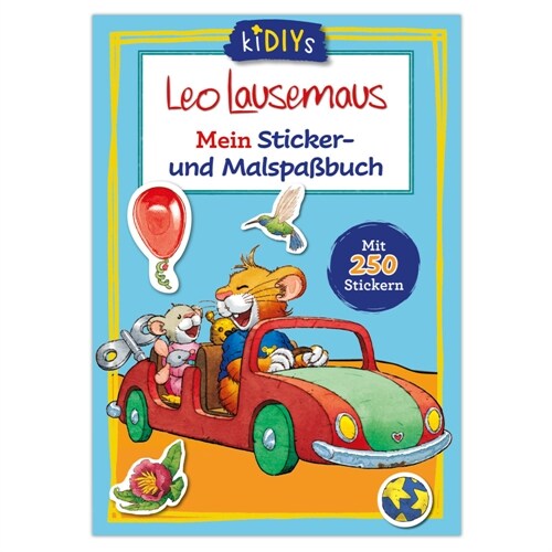 Leo Lausemaus Mein Sticker- und Malspaßbuch mit 250 Stickern (Paperback)