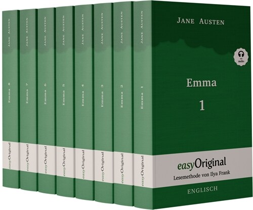 Emma - Teile 1-8 (Buch + 8 MP3 Audio-CDs) - Lesemethode von Ilya Frank - Zweisprachige Ausgabe Englisch-Deutsch, m. 8 Audio-CD, m. 8 Audio, m. 8 Audio (WW)