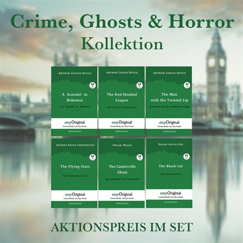 Crime, Ghosts & Horror Kollektion (Bucher + 6 Audio-CDs) - Lesemethode von Ilya Frank, m. 6 Audio-CD, m. 6 Audio, m. 6 Audio, 6 Teile (WW)