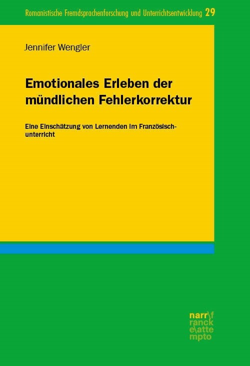 Emotionales Erleben der mundlichen Fehlerkorrektur (Paperback)