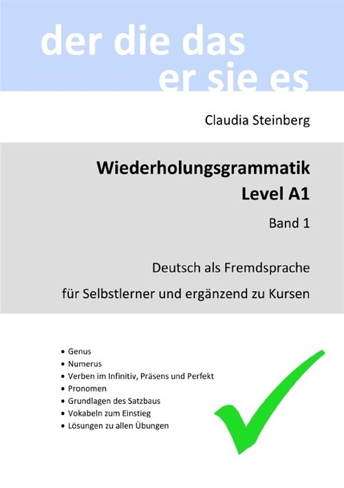 DaF - Wiederholungsgrammatik A1 - Band 1 (Paperback)