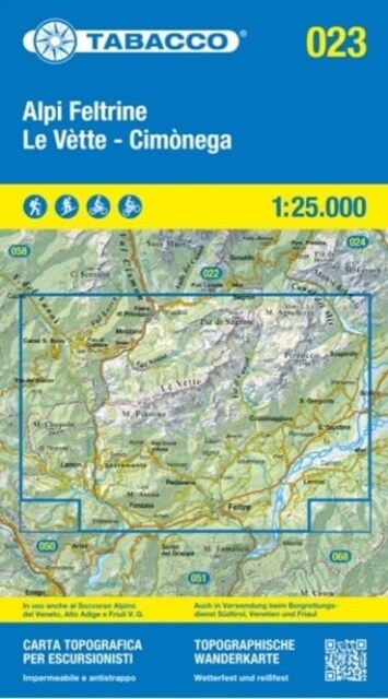 23 Alpi Feltrine (Sheet Map)