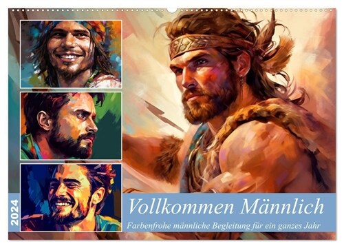 Vollkommen Mannlich (Wandkalender 2024 DIN A2 quer), CALVENDO Monatskalender (Calendar)