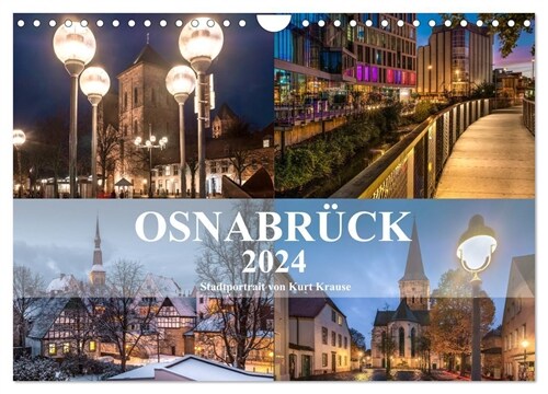 Stadtportrait Osnabruck (Wandkalender 2024 DIN A4 quer), CALVENDO Monatskalender (Calendar)