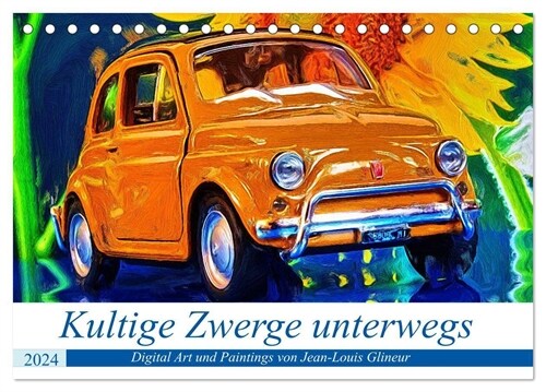 Kultige Zwerge unterwegs (Tischkalender 2024 DIN A5 quer), CALVENDO Monatskalender (Calendar)