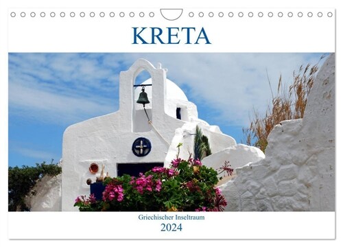 Kreta - Griechischer Inseltraum (Wandkalender 2024 DIN A4 quer), CALVENDO Monatskalender (Calendar)