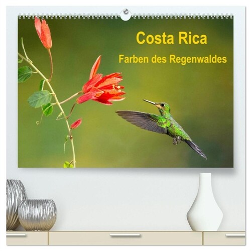 Costa Rica - Farben des Regenwaldes (hochwertiger Premium Wandkalender 2024 DIN A2 quer), Kunstdruck in Hochglanz (Calendar)