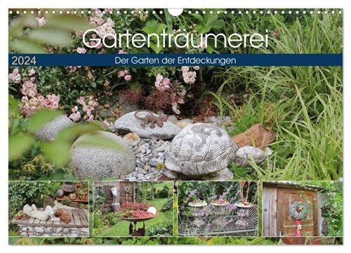 Gartentraumerei (Wandkalender 2024 DIN A3 quer), CALVENDO Monatskalender (Calendar)