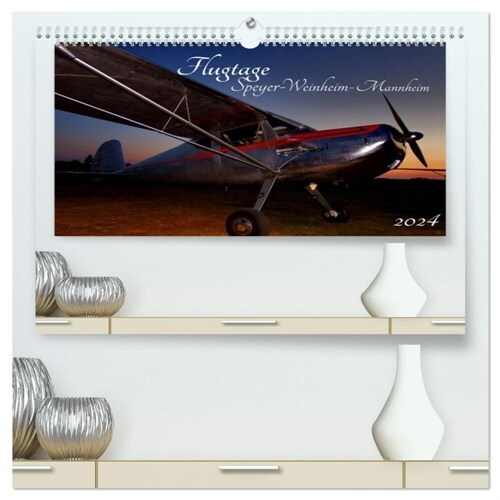 Flugtage Speyer-Weinheim-Mannheim (hochwertiger Premium Wandkalender 2024 DIN A2 quer), Kunstdruck in Hochglanz (Calendar)