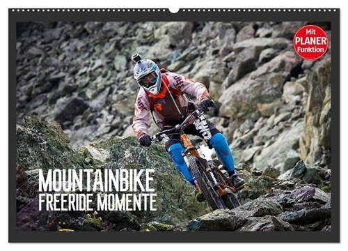 Mountainbike Freeride Momente (Wandkalender 2024 DIN A2 quer), CALVENDO Monatskalender (Calendar)