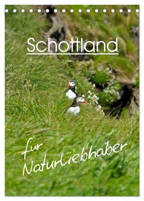 Schottland fur Naturliebhaber (Tischkalender 2024 DIN A5 hoch), CALVENDO Monatskalender (Calendar)