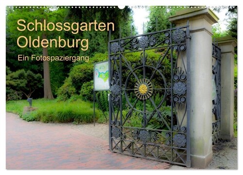 Schlossgarten Oldenburg. Ein Fotospaziergang (Wandkalender 2024 DIN A2 quer), CALVENDO Monatskalender (Calendar)