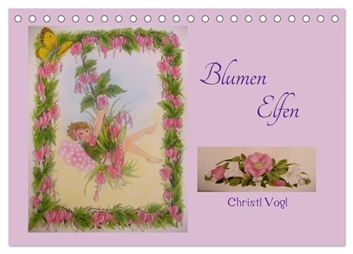 Blumen Elfen (Tischkalender 2024 DIN A5 quer), CALVENDO Monatskalender (Calendar)