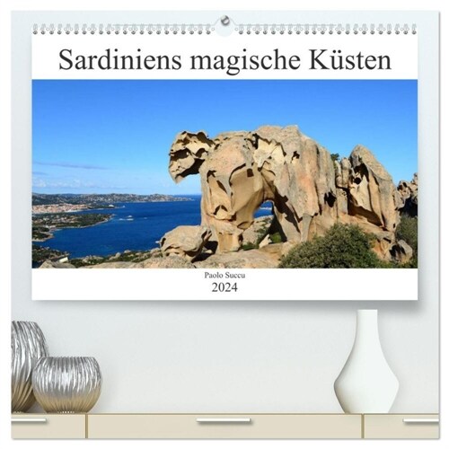 Sardiniens magische Kusten (hochwertiger Premium Wandkalender 2024 DIN A2 quer), Kunstdruck in Hochglanz (Calendar)