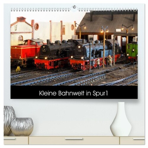 Kleine Bahnwelt in Spur 1 (hochwertiger Premium Wandkalender 2024 DIN A2 quer), Kunstdruck in Hochglanz (Calendar)