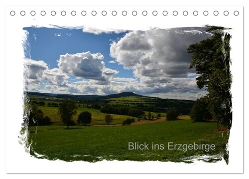 Blick ins Erzgebirge (Tischkalender 2024 DIN A5 quer), CALVENDO Monatskalender (Calendar)