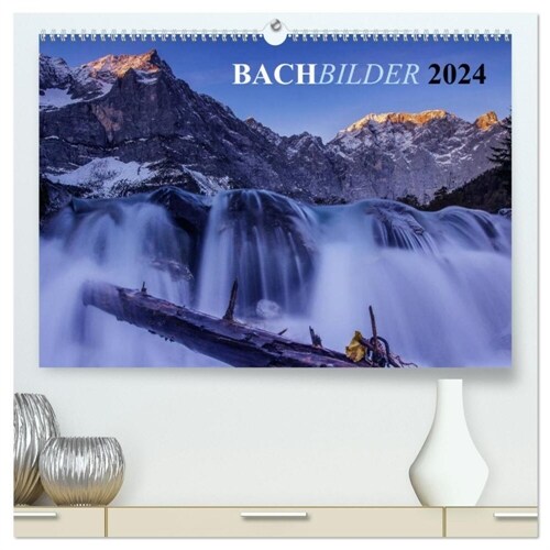 Bachbilder (hochwertiger Premium Wandkalender 2024 DIN A2 quer), Kunstdruck in Hochglanz (Calendar)