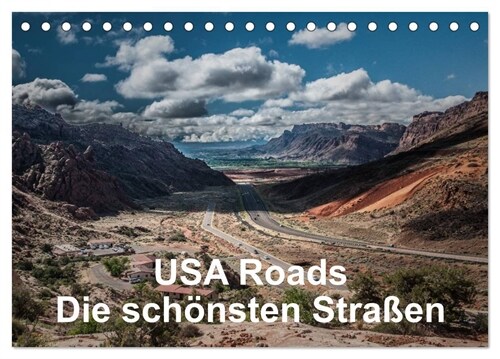 USA Roads (Tischkalender 2024 DIN A5 quer), CALVENDO Monatskalender (Calendar)