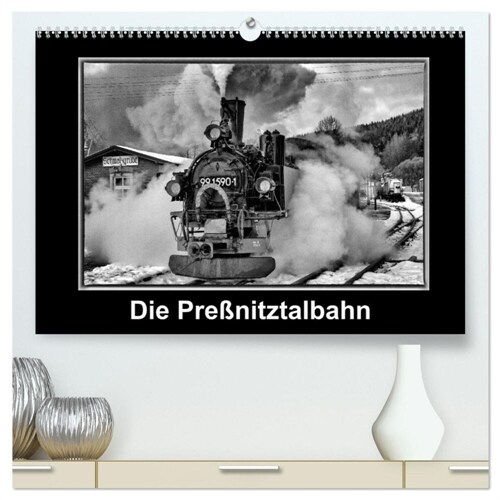 Die Preßnitztalbahn (hochwertiger Premium Wandkalender 2024 DIN A2 quer), Kunstdruck in Hochglanz (Calendar)