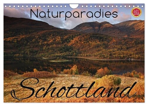 Naturparadies Schottland (Wandkalender 2024 DIN A4 quer), CALVENDO Monatskalender (Calendar)