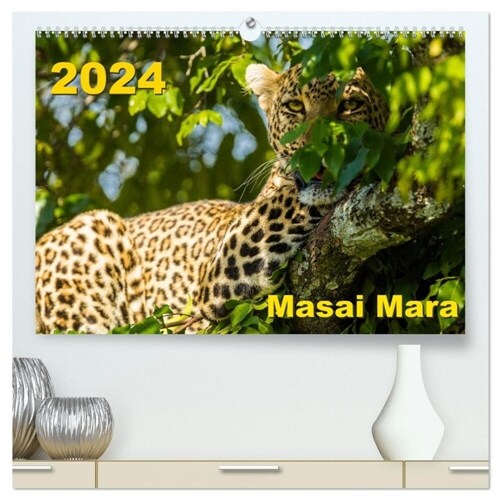 Masai Mara 2024 (hochwertiger Premium Wandkalender 2024 DIN A2 quer), Kunstdruck in Hochglanz (Calendar)