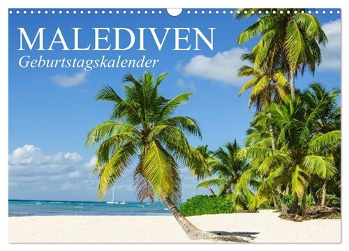 Malediven (Wandkalender 2024 DIN A3 quer), CALVENDO Monatskalender (Calendar)