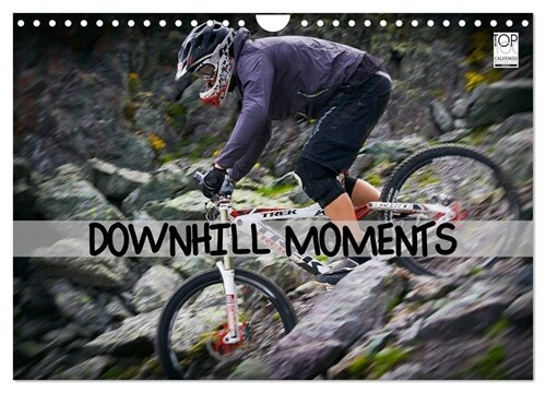 Downhill Moments (Wandkalender 2024 DIN A4 quer), CALVENDO Monatskalender (Calendar)