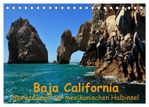 Baja California - Impressionen der mexikanischen Halbinsel (Tischkalender 2024 DIN A5 quer), CALVENDO Monatskalender (Calendar)