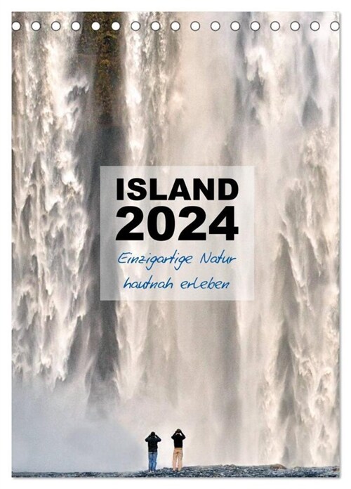 Island 2024 - Einzigartige Natur hautnah erleben (Tischkalender 2024 DIN A5 hoch), CALVENDO Monatskalender (Calendar)