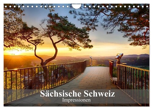 Sachsische Schweiz - Impressionen (Wandkalender 2024 DIN A4 quer), CALVENDO Monatskalender (Calendar)