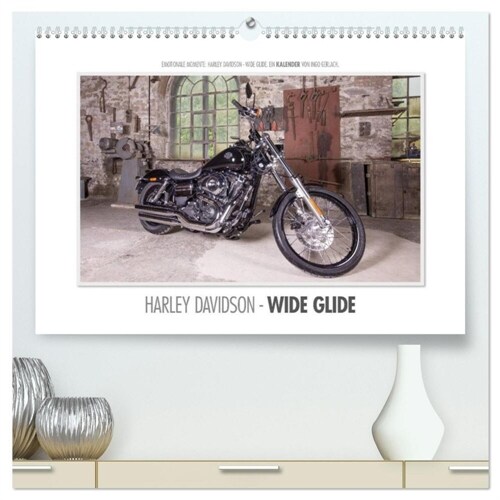 Emotionale Momente: Harley Davidson - Wide Glide / CH-Version (hochwertiger Premium Wandkalender 2024 DIN A2 quer), Kunstdruck in Hochglanz (Calendar)
