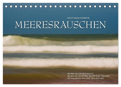 Emotionale Momente: Meeresrauschen / CH-Version (Tischkalender 2024 DIN A5 quer), CALVENDO Monatskalender (Calendar)