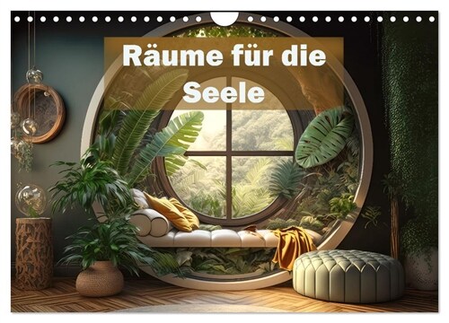 Raume fur die Seele (Wandkalender 2024 DIN A4 quer), CALVENDO Monatskalender (Calendar)