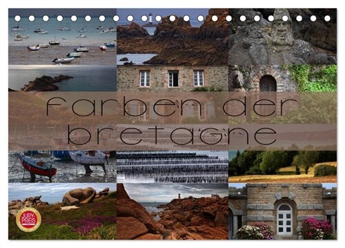 Farben der Bretagne (Tischkalender 2024 DIN A5 quer), CALVENDO Monatskalender (Calendar)