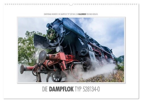 Emotionale Momente: Die Dampflok Typ 528134-0. (Wandkalender 2024 DIN A2 quer), CALVENDO Monatskalender (Calendar)