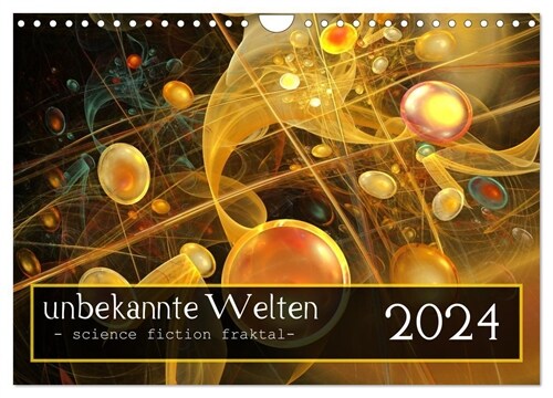 unbekannte Welten (Wandkalender 2024 DIN A4 quer), CALVENDO Monatskalender (Calendar)