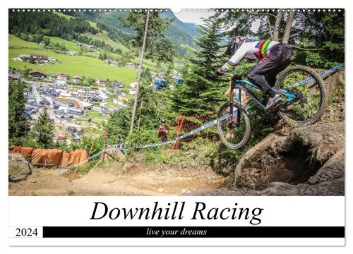 Downhill Racing (Wandkalender 2024 DIN A2 quer), CALVENDO Monatskalender (Calendar)